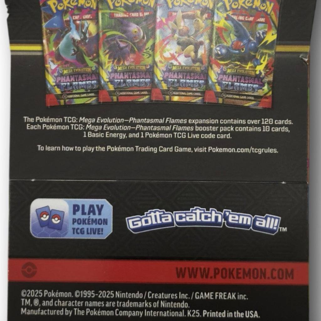Pokemon TCG: Mega Evolution - Phantasmal Flames Sleeved Booster Pack-Random Art