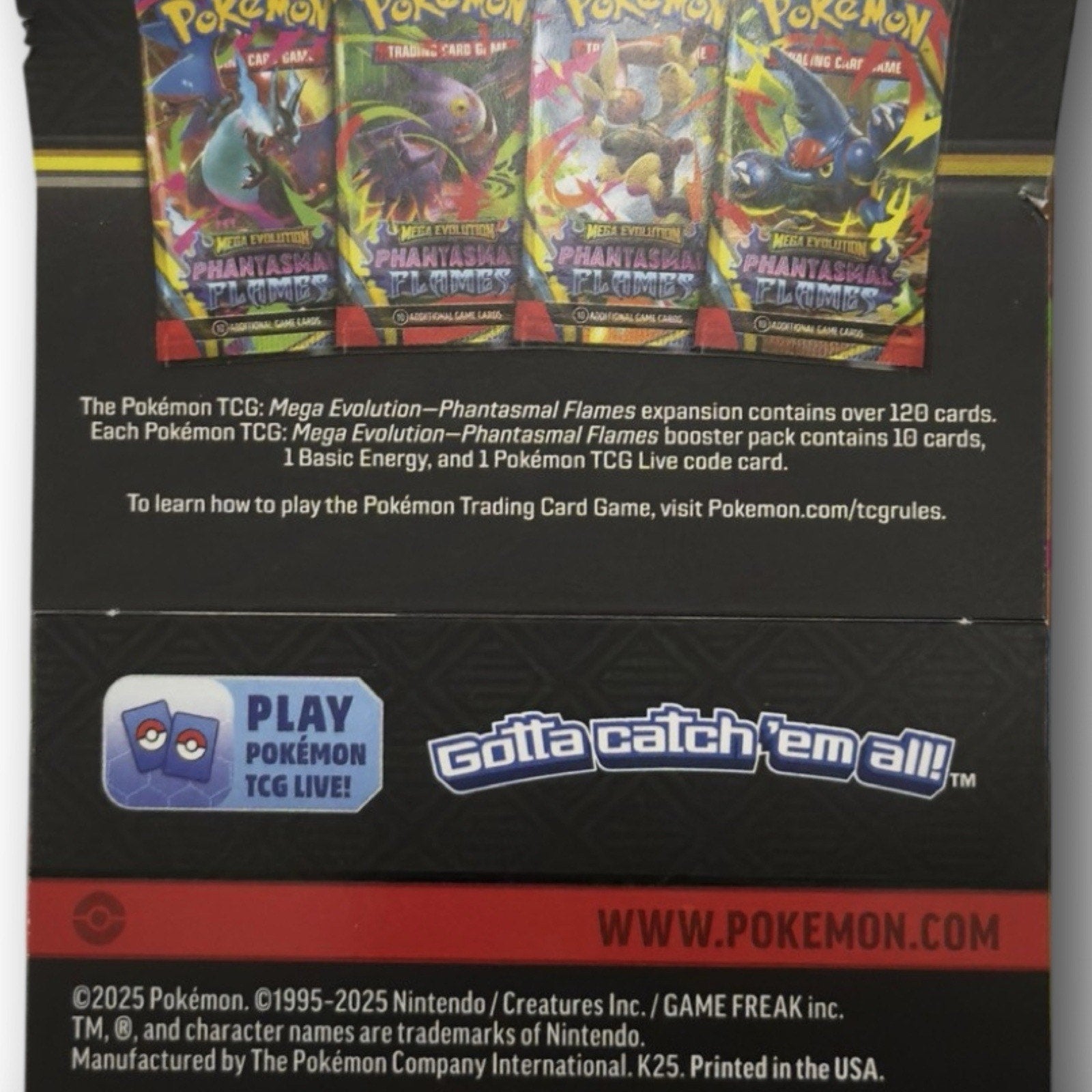 Pokemon TCG: Mega Evolution - Phantasmal Flames Sleeved Booster Pack-Random Art