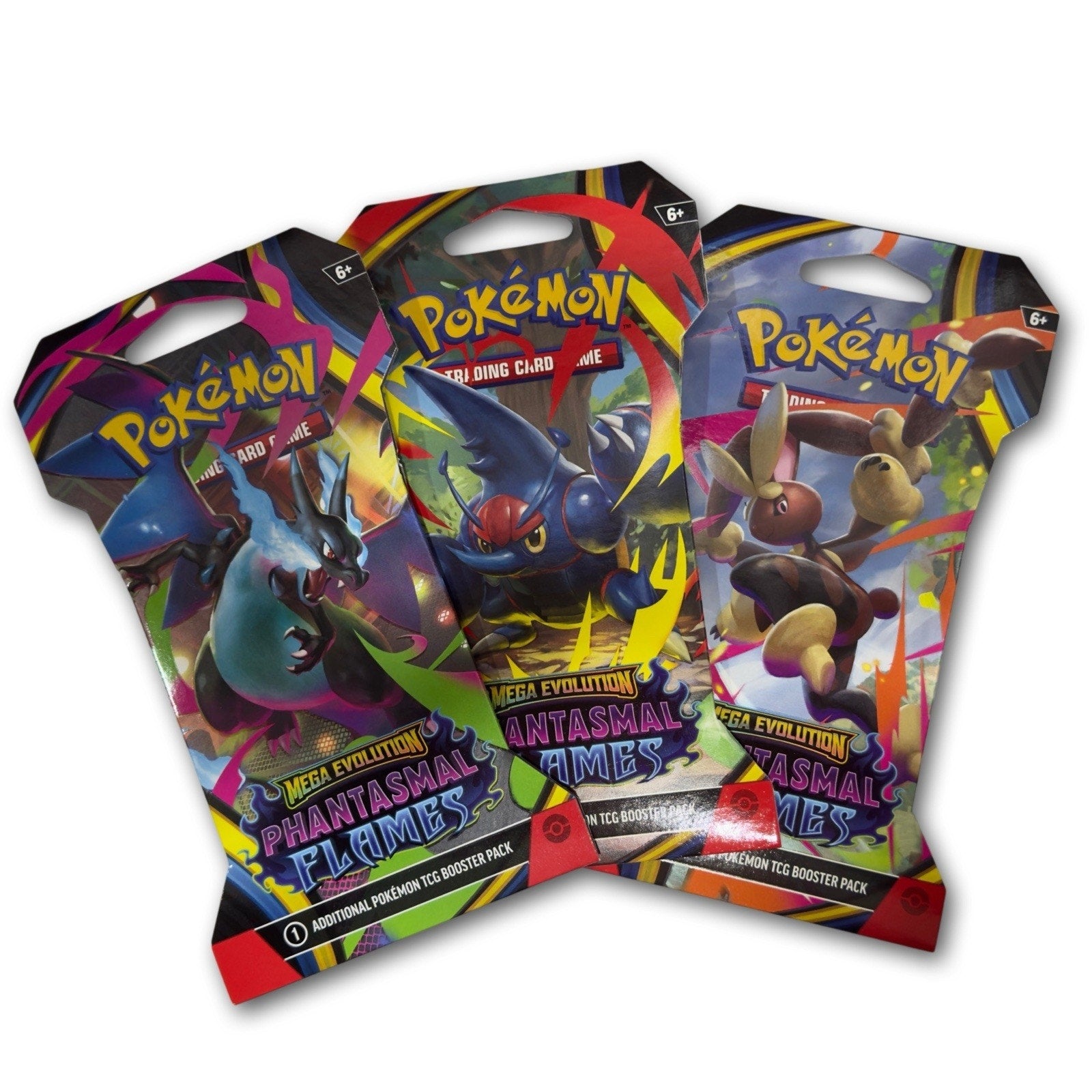 Pokemon TCG: Mega Evolution - Phantasmal Flames Sleeved Booster Pack-Random Art
